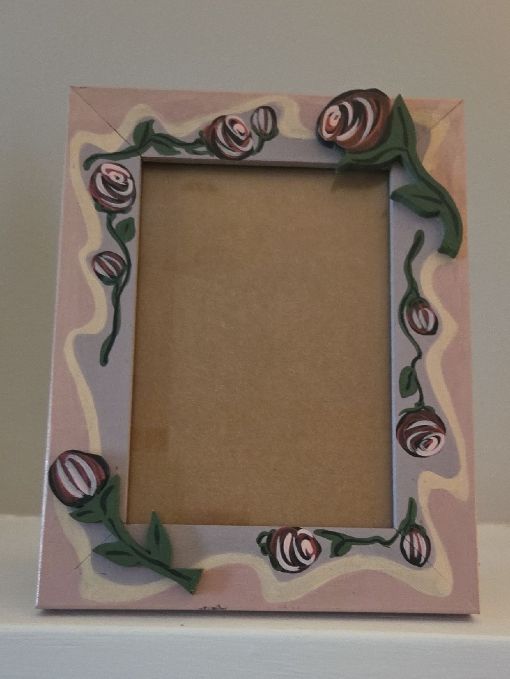 Anita Rosenberg Vintage Handpainted Photo Frame